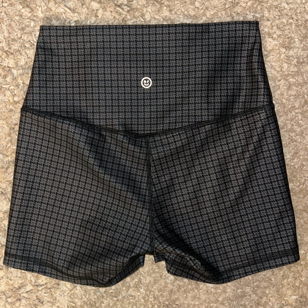 Gilly Hicks Plaid Pattern Athletic Shorts